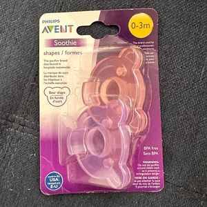 Philips Avent 0-3 month soothie pacifiers